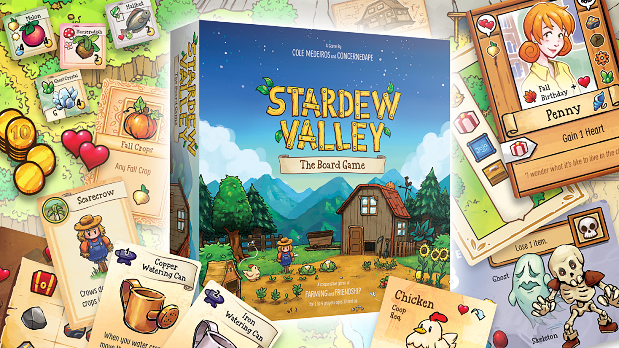The Stardew Valley tabletop board game from ConcernedApe. (Image courtesy StardewValley.net)