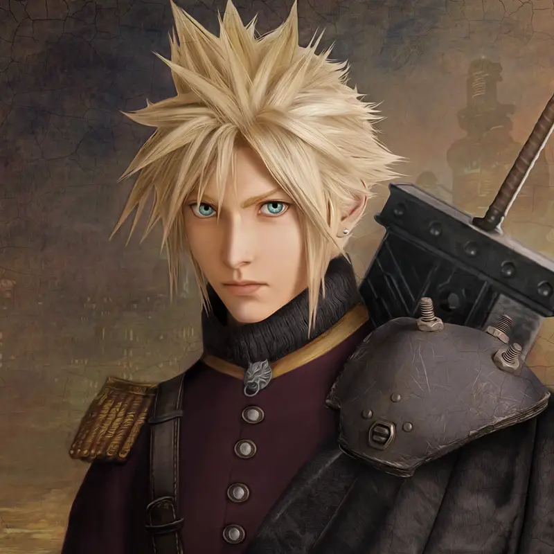 'Sir Cloud Strife with Sword of Buster' by Haley Hylia (2020)