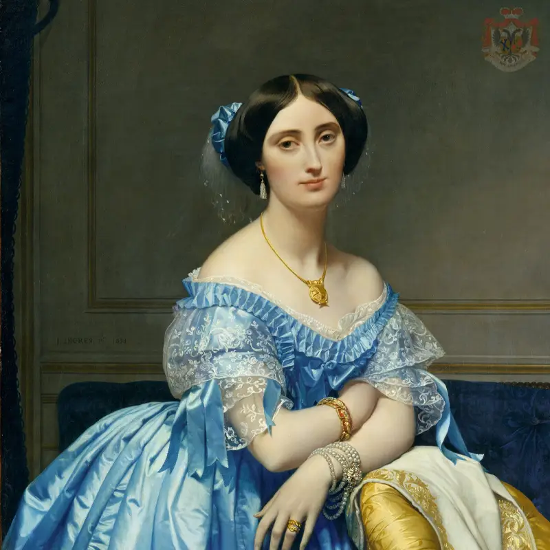 'La Princesse de Brogli' by Jean-Auguste-Dominique Ingres (1851-1853)