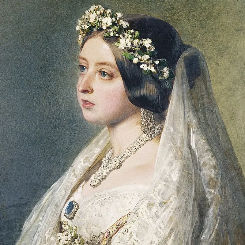 'Portrait of Queen Victoria on her Wedding Day' by Franz Xaver Winterhalter (1840)