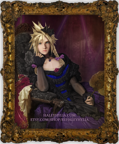 Cloud Strife from Final Fantasy VII Remake Lady Cloud Strife, Flower of the Honey Bee Inn (Haley Hylia 2022)