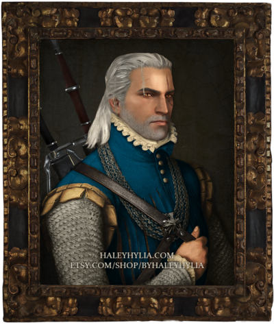 Geralt of Rivia from The Witcher 3: Wild Hunt Portrait of a Witcher, Geralt of Rivia (Haley Hylia, 2022)