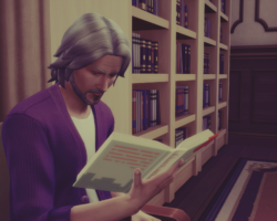William Milton is a genius, high maintenance music lover sim pursuing the Nerd Brain and Renaissance Sim aspirations. William Milton is a genius, high maintenance music lover sim pursuing the Nerd Brain and Renaissance Sim aspirations. (Out with a Bang Challenge by haleyhylia.com)